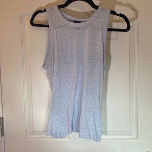 Jcrew tie back tank top, light blue, size S